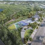 Designs for Kirklands new Totem Lake Park included a sprayground until the city councils recent deliberations about the projects budget. Photo courtesy of the city of Kirkland