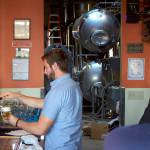 Chainline employees work a crowded tap room on a Friday night. According to Chief Hoperations Officer Scott Holm, Fridays are some of their busiest days. Kailan Manandic/staff photo