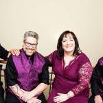 Michele DAmour and the Love Dealers stay at No. 1 on Roots Music Reports blues chart. From left: Brian Olendorf, Noel Barnes, Patrick McDanel, Michele DAmour, Dave Delzotto and Jeff Cornell. Photo courtesy of Michele DAmour.