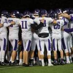 The Kangs gather together at Fridays game. Max Earl is No. 99 at the far right. Photo courtesy of Shannon Soleil Rene