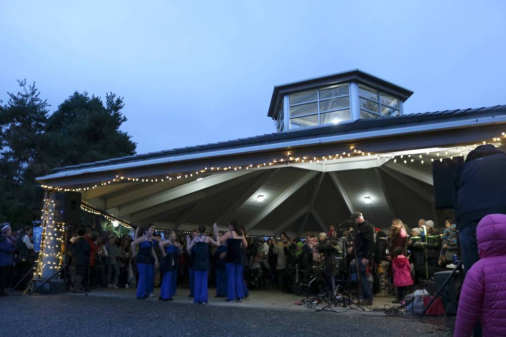 The Collective, a dance group from Kirkland, performs at Winterfest in Marina Park on Dec. 1. Katie Metzger/staff photo