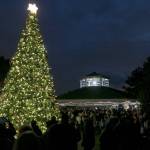 Hundreds of community members celebrate after Kirklands holiday tree lighting in Marina Park on Dec. 1. Katie Metzger/staff photo