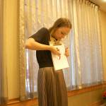 Camille Robinson shares tips and secrets to elevate personalized hand-lettered holiday cards. Stephanie Quiroz/staff photo