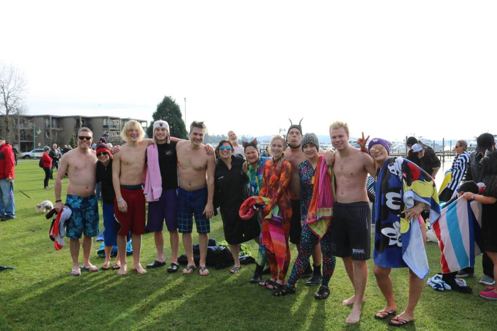 Starting the new year with a plunge at Marina Park