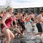 Starting the new year with a plunge at Marina Park