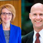 Lake Washington Institute of Technology president Dr. Amy Morrison and Cascadia College president Dr. Eric Murray. Courtesy photos