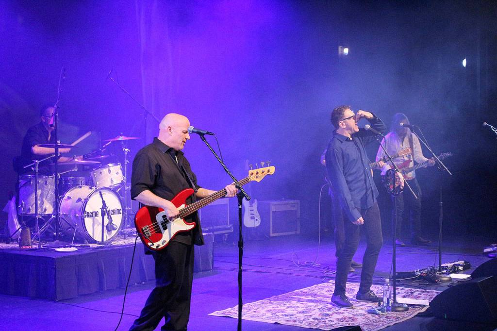 Crème Tangerine celebrates Beatles White Albums 50th anniversary at KPC. From left: Rick Jones, Daniel Grant, and Tim Mushen. Madison Miller/staff photo