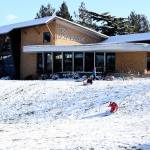 Kids in Kirkland enjoy the two days off from school by sledding down a hill at Peter Kirk Park. Madison Miller/staff photo.