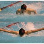 Mount Si junior Nathan Harris competes in the 100 butterfly B final at the 4A state meet on Saturday at the King County Aquatics Center in Federal Way. He finished 14th in 53.65. Andy Nystrom / staff photos