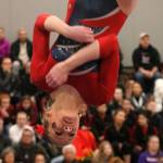 Juanitas Allison Lofquist gets her flips on beam. Andy Nystrom / staff photo