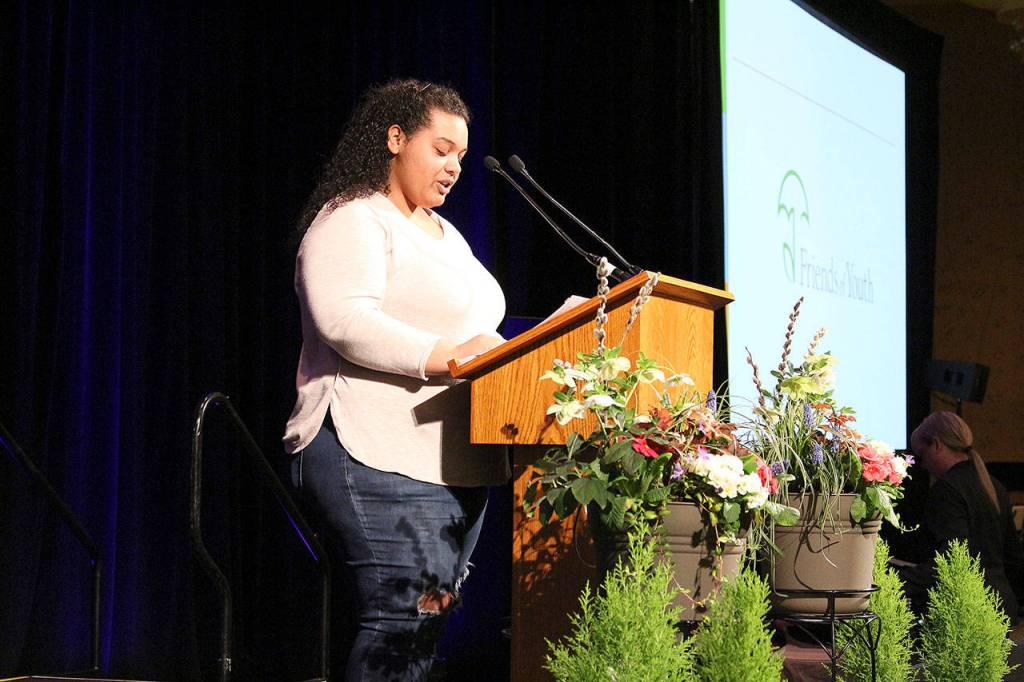 Jessica (last name withheld) is a former Friends of Youth Homeless Youth Services client. Madison Miller/staff photo.