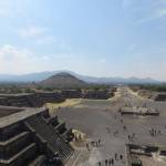 A view of the Pyramid of the Sun (background) from atop the Pyramid of the Moon at Teotihuacan, just outside of Mexico City. Samantha Pak/staff photo
