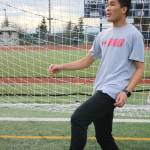 Kang Braydon Chang keeps the ball moving at practice. Andy Nystrom / staff photo