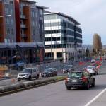 Kirkland Urban, the nearly completed mixed-use development in downtown Kirkland, will host Shake Shack along with about a dozen other tenants. Kailan Manandic / staff photo