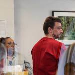 Behind the glass, Kevin Harper pleads not guilty to multiple charges in King County Superior Court on April 4. Ashley Hiruko/staff photo