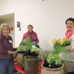St. Jude Parish members planted flowers and plants for Sophias Way in Bellevue. Stephanie Quiroz/staff photo
