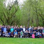 Photo courtesy of city of Kirkland                                Volunteers from the community worked together during an Edith Moulton Park Earth Day celebration on April 20.
