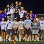 Lake Washington Highs girls track and field team won the 3A KingCo title. Courtesy photo