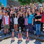 The Finn Hill Middle School Concert Band and the Finn Hill Concert Choir performed at the Music in the Parks competition in Federal Way. Courtesy photo