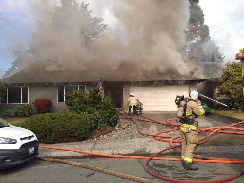 The fire was under control by 10:15 a.m. Aaron Kunkler/staff photo
