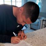 Bellevue Bulldogs sophomore basketball player Parker Manalo (pictured) signs a letter of intent with the Northwest University Eagles mens basketball program in early June. Manalo will be a junior for the Northwest Eagles during the 2019-20 season. Photo courtesy of the Bellevue Bulldogs mens basketball Twitter feed