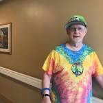 Leonard Larson is one of the artists featured in The Art of Alzheimers exhibit, which is currently displayed at The Gardens at Town Square. Samantha Pak/staff photos