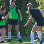 Soaking up the sun and some soccer