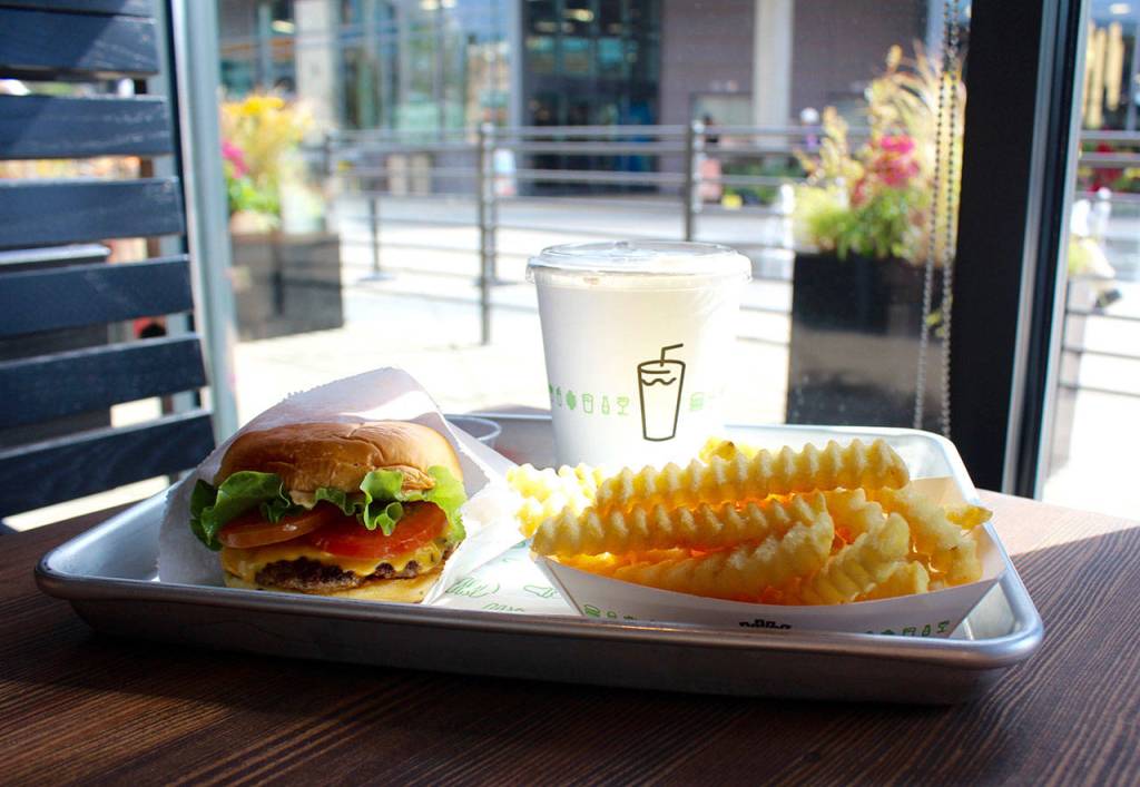 A typical meal from Shake Shack. Blake Peterson/staff photo