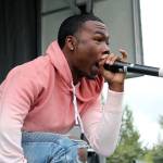 Lil Key performs at HSN concert at Juanita High School. Madison Miller / staff photo