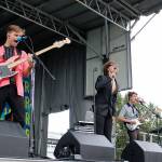 Almost Monday performs at HSN on Sept. 13. From left: Luke Fabry, Dawson Daugherty and Cole Clisby. Madison Miller / staff photo