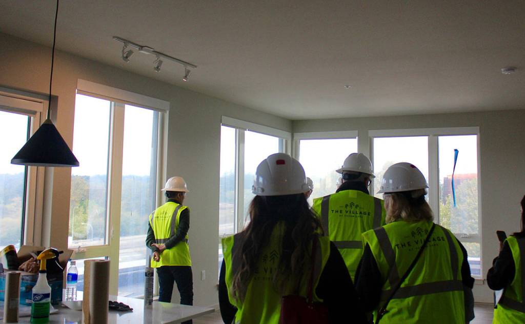 Eight-hundred fifty total housing units will soon be available at The Village at Totem Lake. Blake Peterson/staff photo