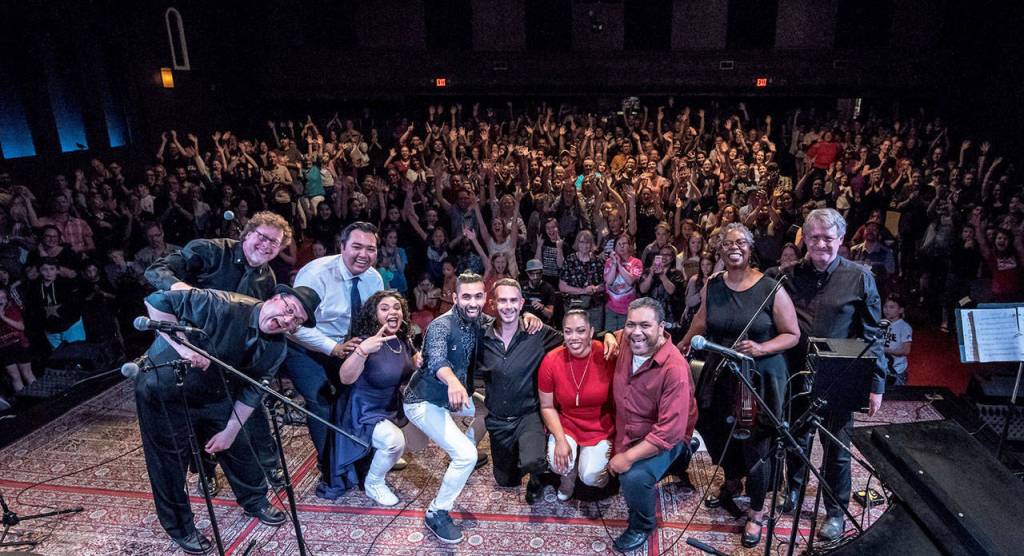 From left to right: Sam McKelvie, Jeff Brumley, Danny Le, Mikaela Romero, Bo Mendez, Jeremy Stone, Rebecca Garcia, Po P.O. BOXX Leapai, Alicia Rinehart and Jim Horne. Photo by Miriphoto