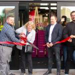 From left to right: Anko store manager Dustin Daugharty, Kirkland Mayor Penny Sweet, Anko USA general manager Ryan Greenough and Anko USA marketing vice president Shawn Thistlethwaite. Blake Peterson/staff photo