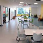 One of the new flexible learning spaces in the new Peter Kirk Elementary. Photo courtesy of LWSD