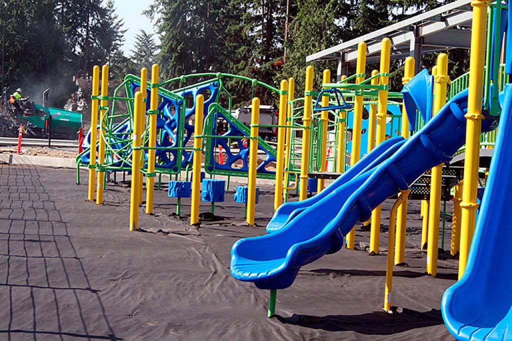 The outdoor playground at Peter Kirk Elementary. Photo courtesy of LWSD
