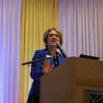 LWTech president, Dr. Amy Morrison spoke at the Bright Futures Benefit Breakfast on Oct. 29. Madison Miller/staff photo