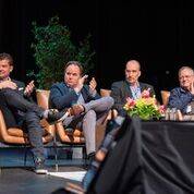 The panel of judges.Courtesy photo Open Your Eyes Visuals