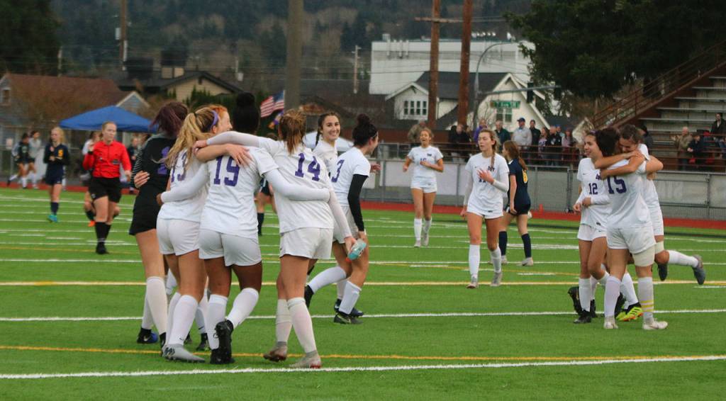Following the final whistle of the championship match.