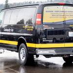 Photo courtesy of city of Kirkland                                 One of the vans in King County Metros Community Connections project.