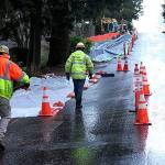 Photo courtesy of city of Kirkland                                 Construction workers at one of the sites.