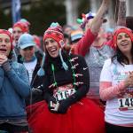 Participants at a previous 12Ks of Christmas event. Photo courtesy of Snohomish Running Company
