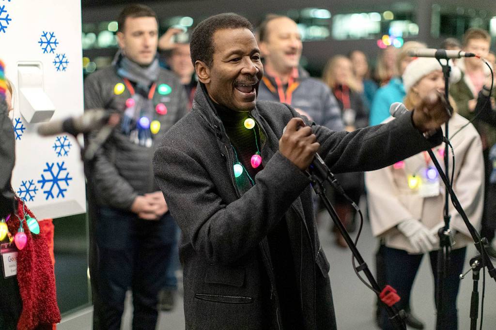Steve Pool MCd the fifth annual Musical Holiday Lights on Dec. 13. Photo courtesy of Aaron Jacob