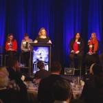 Blake Peterson/staff photo                                From left, Debra Entenman, Tana Senn, Lisa Callan, Brandi Kruse, Manka Dhingra, Patty Kurderer, Roger Goodman and My-Linh Thai at the event.