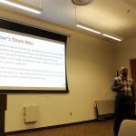 Welcoming Kirklands lead facilitator, James Whitfield, headed the Feb. 20 meeting. Blake Peterson/staff photo