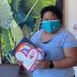 Photos: Students give thank you cards to local health workers