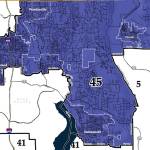 Map of 45th Legislative District.