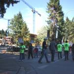 NW Carpenters Union members strike in front of Redmond Facebook campus construction site (Photo by Cameron Sheppard)
