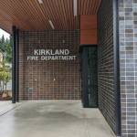 Entrance to Kirklands Fire Station 24 located off of NE 132nd St., as seen on Jan. 12, 2022. Photo by Hannah Saunders/Sound Publishing