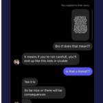 Screenshot of alleged Instagram direct message conversation between the suspect and a peer (Screenshot from Tweet made by @garywalton73)