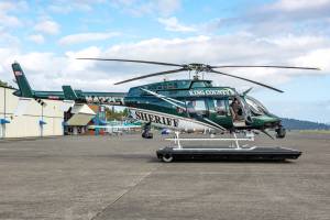 King County Sheriffs Office new Bell 407GXi Helicopter. Photo courtesy of Angela Van Liew, King County Sheriffs Office